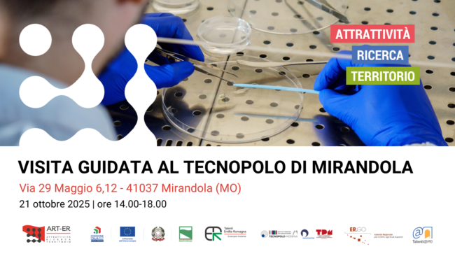 Banner visita Tecnopolo Mirandola